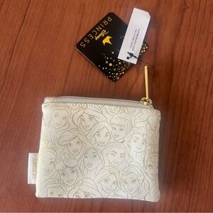 NWT Disney Loungefly Princess Line Art Coin Purse - Ariel Belle Jasmine